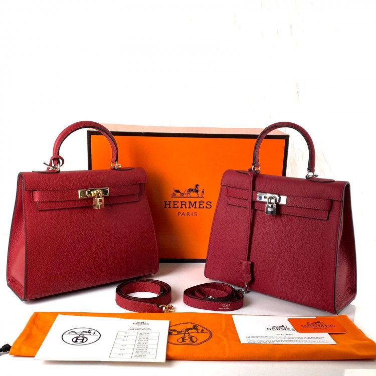 HERMES KELLY 28 CM KIRMIZI